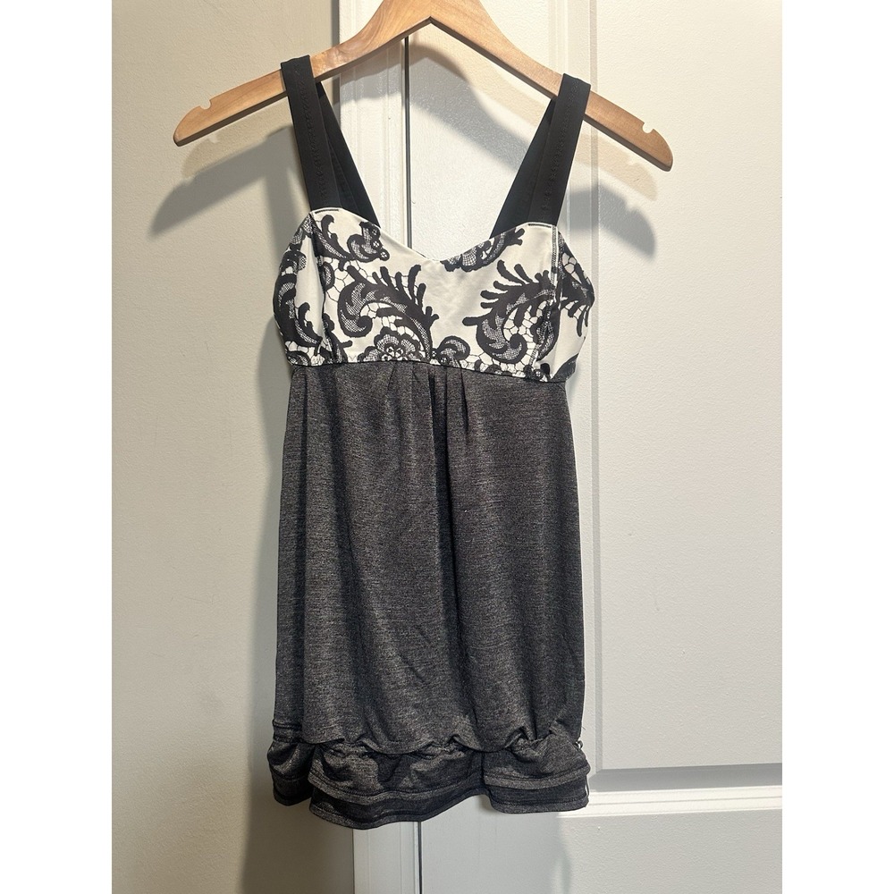 Lululemon Tank With Bra Top No Pads 4